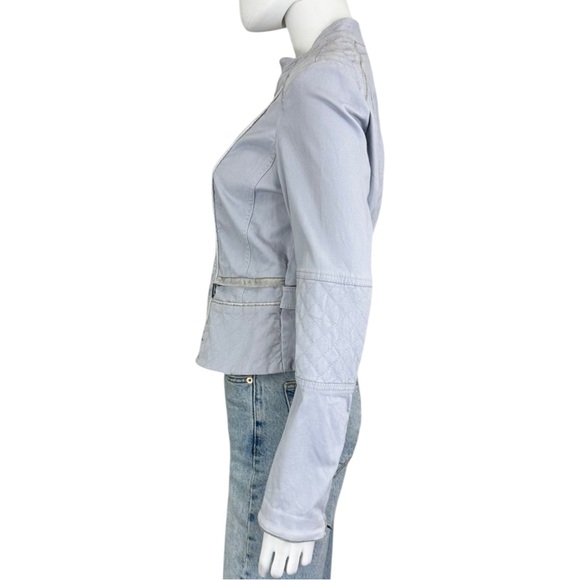 White House Black Market Light Gray Bomber Jacket - Picture 4 of 7